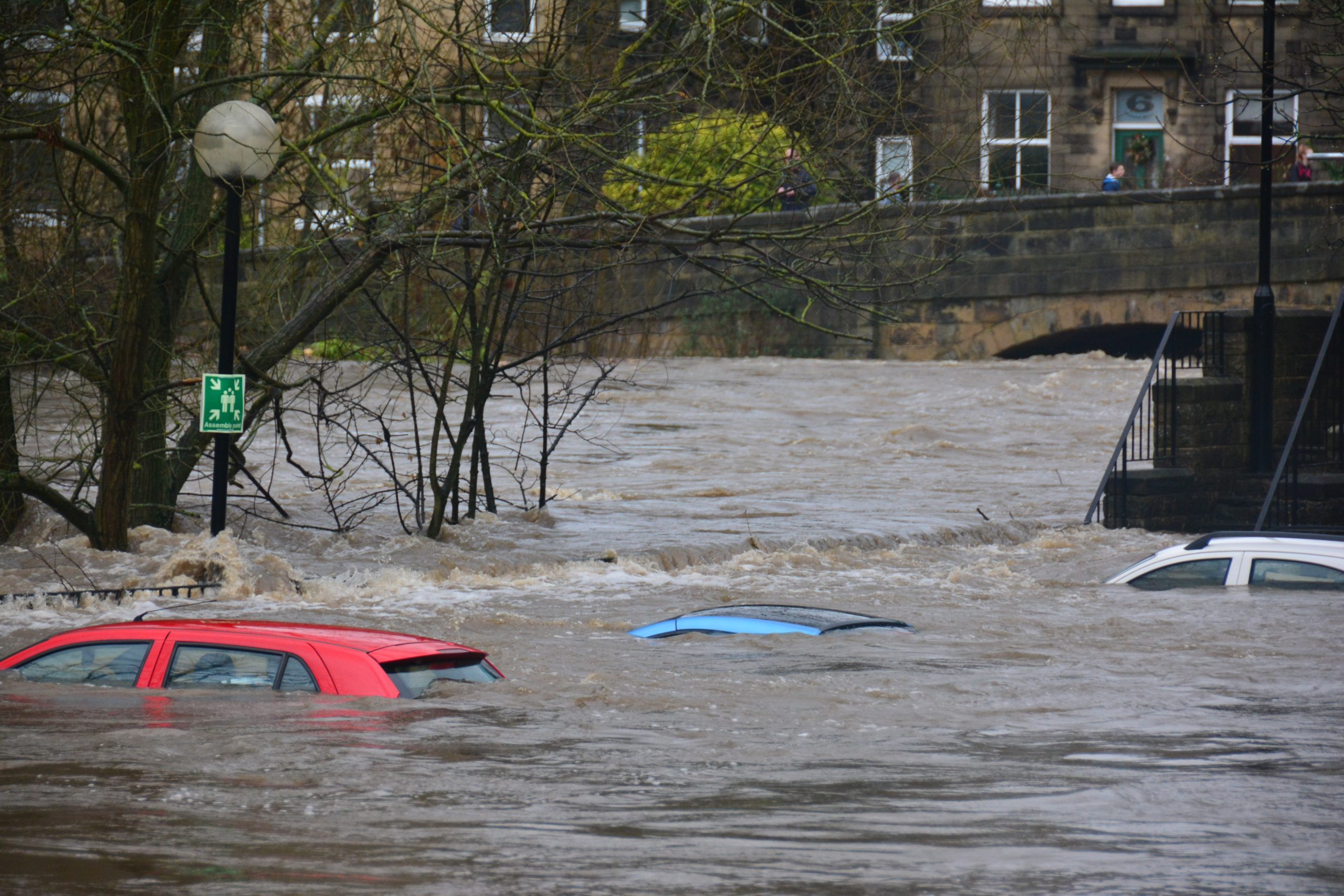 cars under water representing being emotionally flooded
